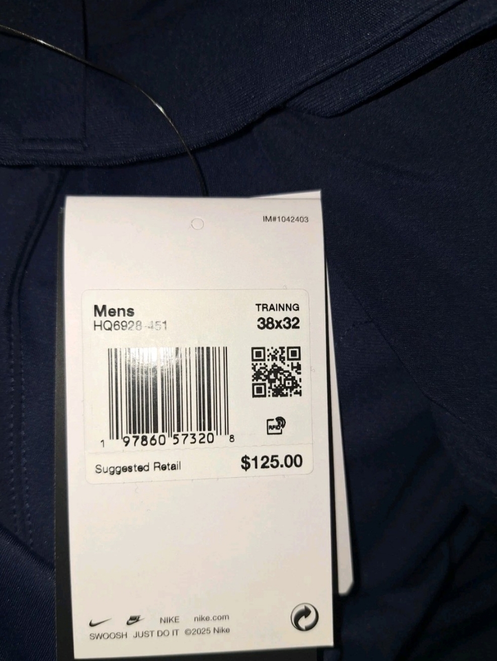 Nike 24.7 PerfectStretch Dri-FIT Slim-Fit Pants ~ Navy HQ6928-451 | 38x32 *NWT - Picture 7 of 7
